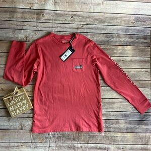 Vineyard Vines Coral color Long Sleeve Tee